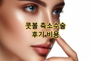 콧볼 축소 수술 후기, 비용은?