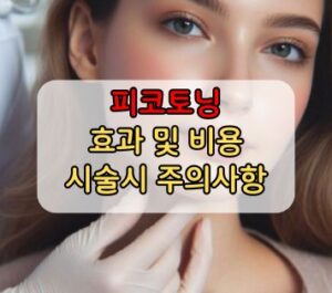 피코토닝 효과 및 비용 시술시 주의사항