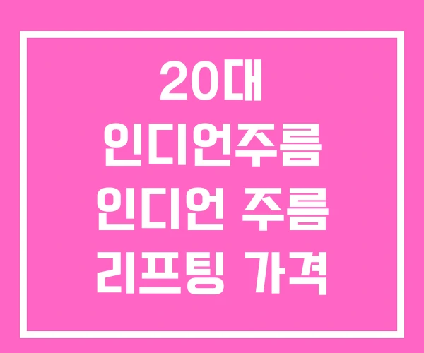 20대 인디언주름 인디언 주름 리프팅 가격 20대 인디언주름 인디언 주름 리프팅 가격