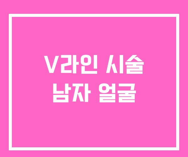 V라인 시술 남자 얼굴 V라인 시술 남자 얼굴