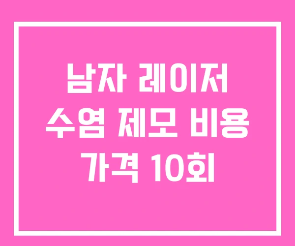 남자 레이저 수염 제모 비용 가격 10회 남자 레이저 수염 제모 비용 가격 10회