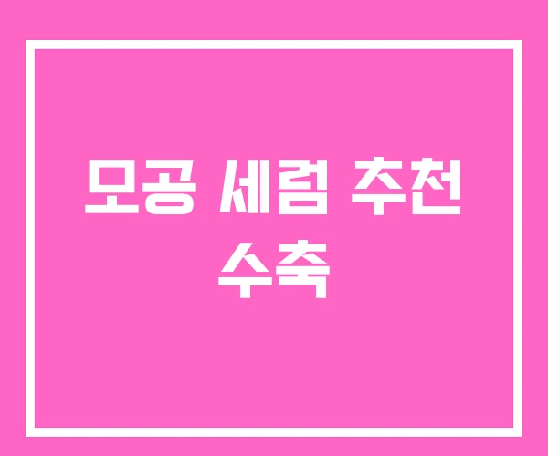 모공 세럼 추천 수축