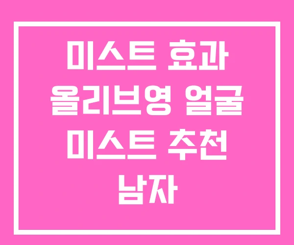 미스트 효과 올리브영 얼굴 미스트 추천 남자 미스트 효과 올리브영 얼굴 미스트 추천 남자
