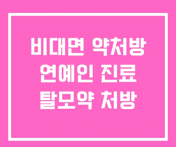 비대면 약처방 연예인 진료 탈모약 처방 비대면 약처방 연예인 진료 탈모약 처방