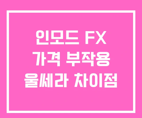 인모드 FX 가격 부작용 울쎄라 차이점