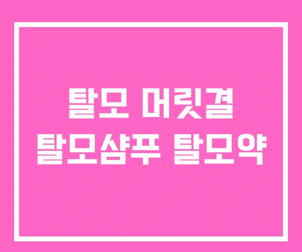 탈모 머릿결 탈모샴푸 탈모약 탈모 머릿결 탈모샴푸 탈모약