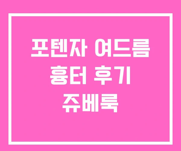 포텐자 여드름 흉터 후기 쥬베룩 포텐자 여드름 흉터 후기 쥬베룩