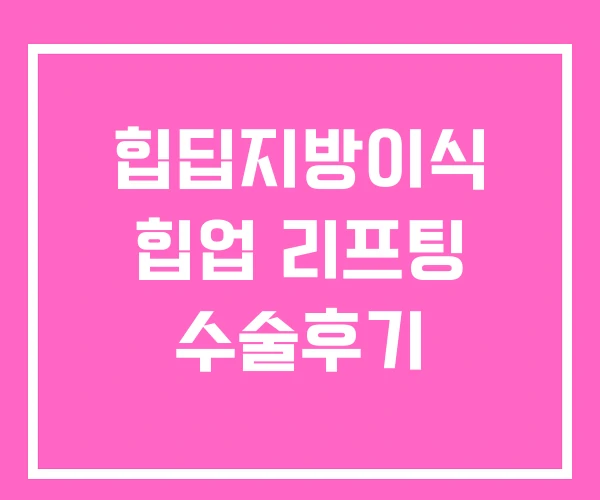 힙딥지방이식 힙업 리프팅 수술후기 힙딥지방이식 힙업 리프팅 수술후기