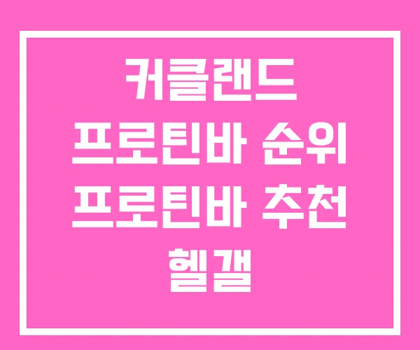 커클랜드 프로틴바 순위 프로틴바 추천 헬갤