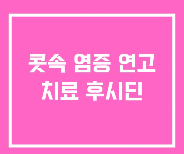 콧속 염증 연고 치료 후시딘 콧속 염증 연고 치료 후시딘