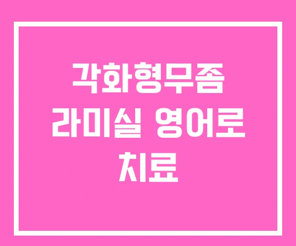 각화형무좀 라미실 영어로 치료 각화형무좀 라미실 영어로 치료
