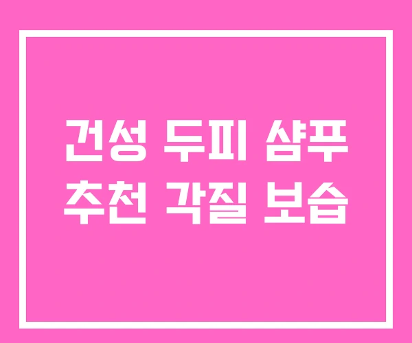 건성 두피 샴푸 추천 각질 보습 건성 두피 샴푸 추천 각질 보습