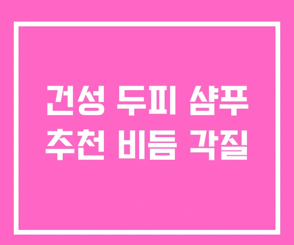 건성 두피 샴푸 추천 비듬 각질 건성 두피 샴푸 추천 비듬 각질