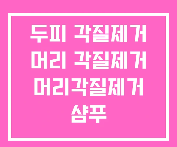 두피 각질제거 머리 각질제거 머리각질제거 샴푸