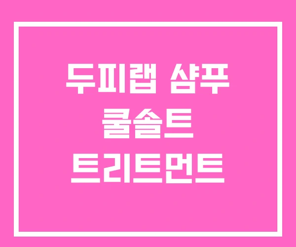 두피랩 샴푸 쿨솔트 트리트먼트