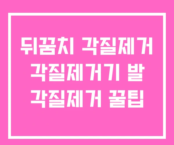 뒤꿈치 각질제거 각질제거기 발 각질제거 꿀팁 뒤꿈치 각질제거 각질제거기 발 각질제거 꿀팁