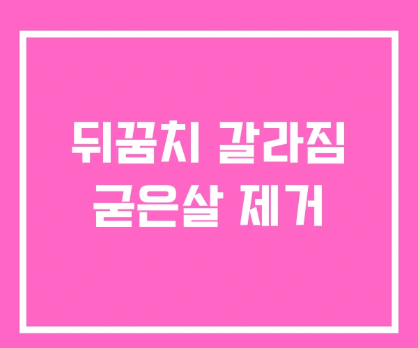 뒤꿈치 갈라짐 굳은살 제거 뒤꿈치 갈라짐 굳은살 제거