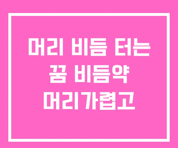 머리 비듬 터는 꿈 비듬약 머리가렵고