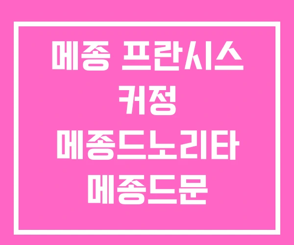 메종 프란시스 커정 메종드노리타 메종드문