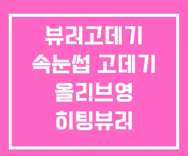 뷰러고데기 속눈썹 고데기 올리브영 히팅뷰러