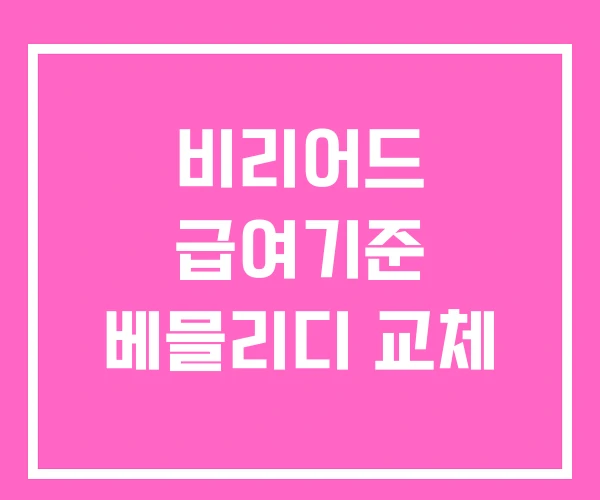 비리어드 급여기준 베믈리디 교체