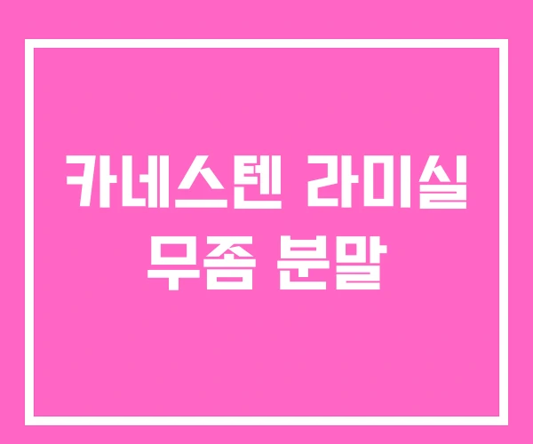 카네스텐 라미실 무좀 분말