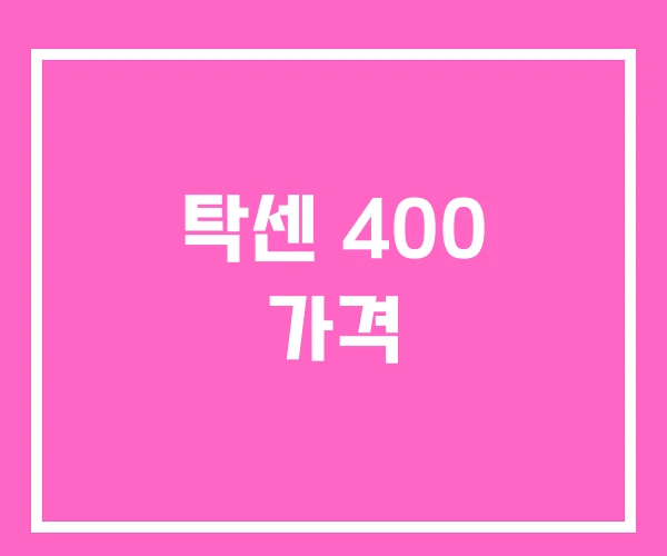 탁센 400 가격