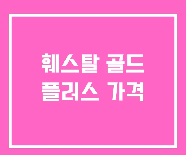 훼스탈 골드 플러스 가격