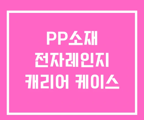 PP소재 전자레인지 캐리어 케이스 PP소재 전자레인지 캐리어 케이스