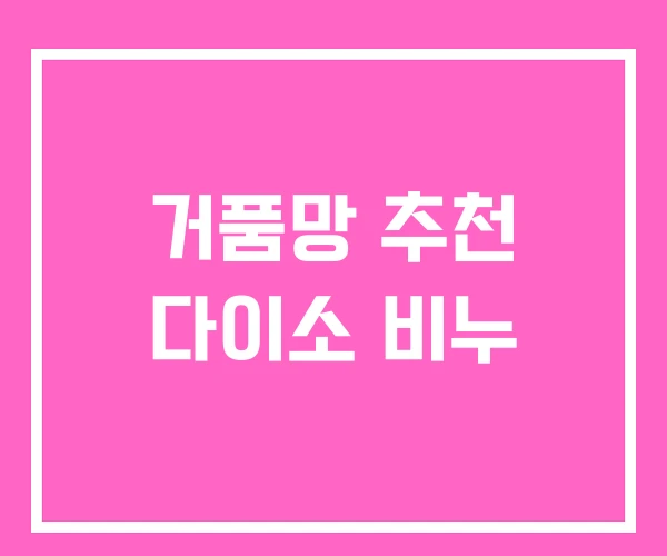 거품망 추천 다이소 비누 거품망 추천 다이소 비누