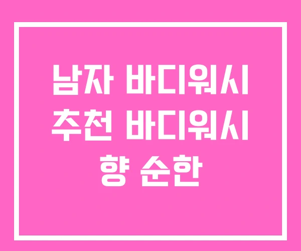 남자 바디워시 추천 바디워시 향 순한 남자 바디워시 추천 바디워시 향 순한