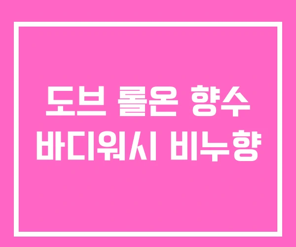 도브 롤온 향수 바디워시 비누향