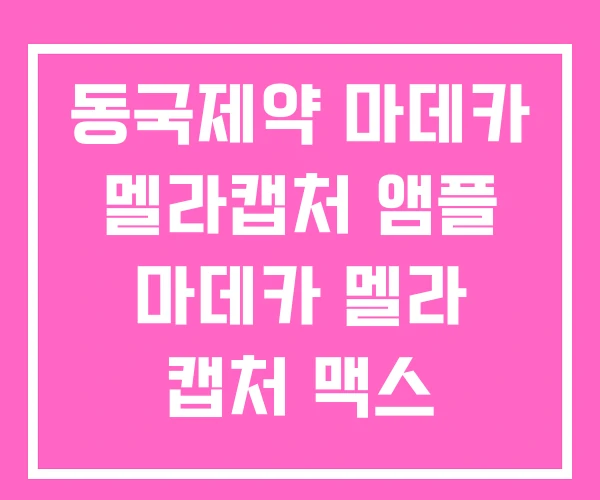 동국제약 마데카 멜라캡처 앰플 마데카 멜라 캡처 맥스 동국제약 마데카 멜라캡처 앰플 마데카 멜라 캡처 맥스