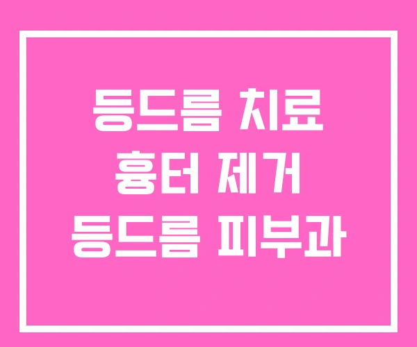 등드름 치료 흉터 제거 등드름 피부과 등드름 치료 흉터 제거 등드름 피부과