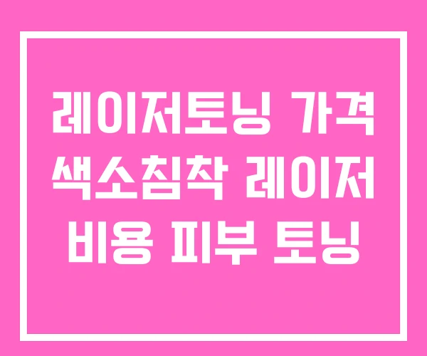 레이저토닝 가격 색소침착 레이저 비용 피부 토닝 레이저토닝 가격 색소침착 레이저 비용 피부 토닝