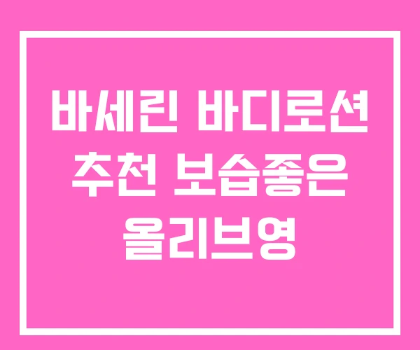 바세린 바디로션 추천 보습좋은 올리브영 바세린 바디로션 추천 보습좋은 올리브영