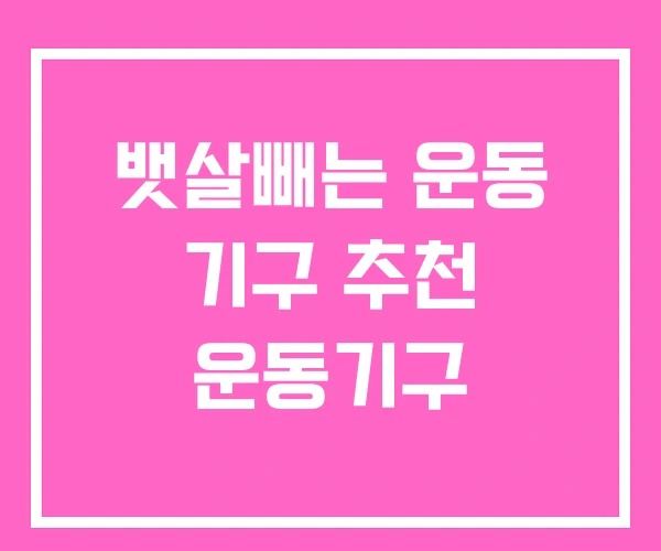 뱃살빼는 운동 기구 추천 운동기구 뱃살빼는 운동 기구 추천 운동기구
