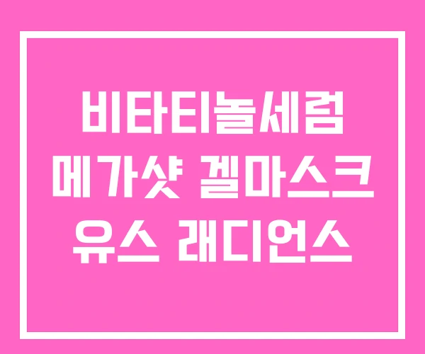 비타티놀세럼 메가샷 겔마스크 유스 래디언스 비타티놀세럼 메가샷 겔마스크 유스 래디언스