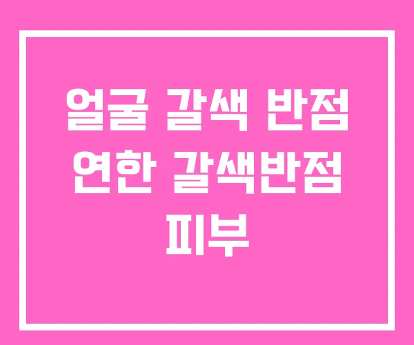얼굴 갈색 반점 연한 갈색반점 피부 얼굴 갈색 반점 연한 갈색반점 피부
