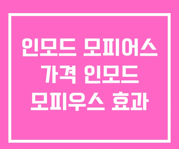 인모드 모피어스 가격 인모드 모피우스 효과 인모드 모피어스 가격 인모드 모피우스 효과