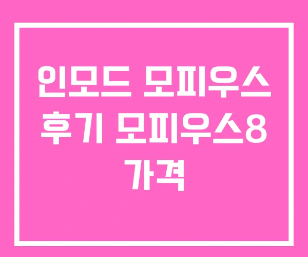 인모드 모피우스 후기 모피우스8 가격 인모드 모피우스 후기 모피우스8 가격