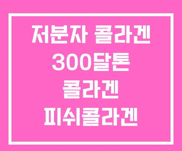 저분자 콜라겐 300달톤 콜라겐 피쉬콜라겐 저분자 콜라겐 300달톤 콜라겐 피쉬콜라겐