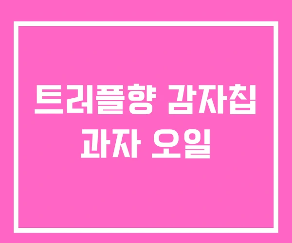 트러플향 감자칩 과자 오일 트러플향 감자칩 과자 오일