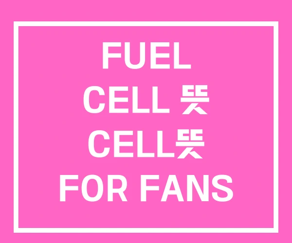 FUEL CELL 뜻 CELL뜻 FOR FANS FUEL CELL 뜻 CELL뜻 FOR FANS