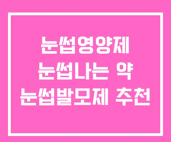 눈썹영양제 눈썹나는 약 눈썹발모제 추천 눈썹영양제 눈썹나는 약 눈썹발모제 추천