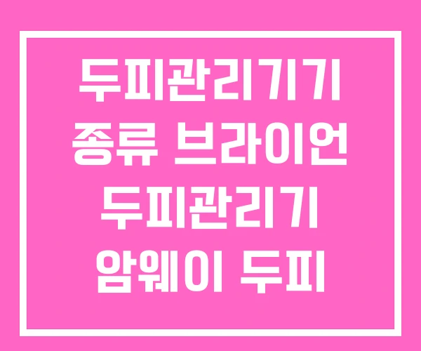 두피관리기기 종류 브라이언 두피관리기 암웨이 두피 관리기