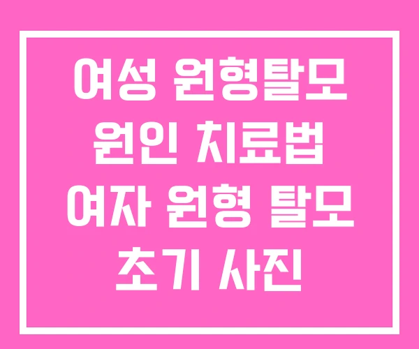 여성 원형탈모 원인 치료법 여자 원형 탈모 초기 사진 여성 원형탈모 원인 치료법 여자 원형 탈모 초기 사진