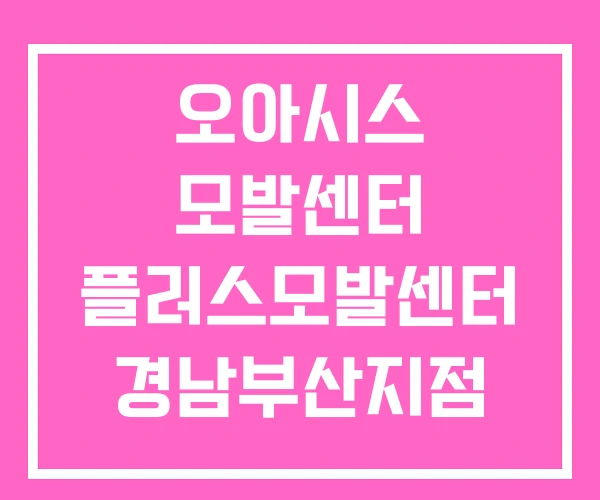 오아시스 모발센터 플러스모발센터 경남부산지점 목동점