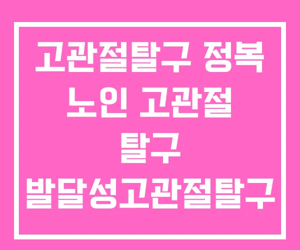 고관절탈구 정복 노인 고관절 탈구 발달성고관절탈구 고관절탈구 정복 노인 고관절 탈구 발달성고관절탈구