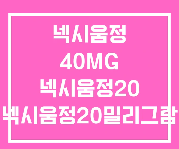 넥시움정 40MG 넥시움정20 넥시움정20밀리그람 넥시움정 40MG 넥시움정20 넥시움정20밀리그람